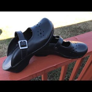Dansko open back clog.